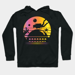 Underwater City Synthwave - Board Game Inspired Graphic - Tabletop Gaming  - BGG Hoodie